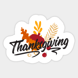 happy thanksgiving Sticker